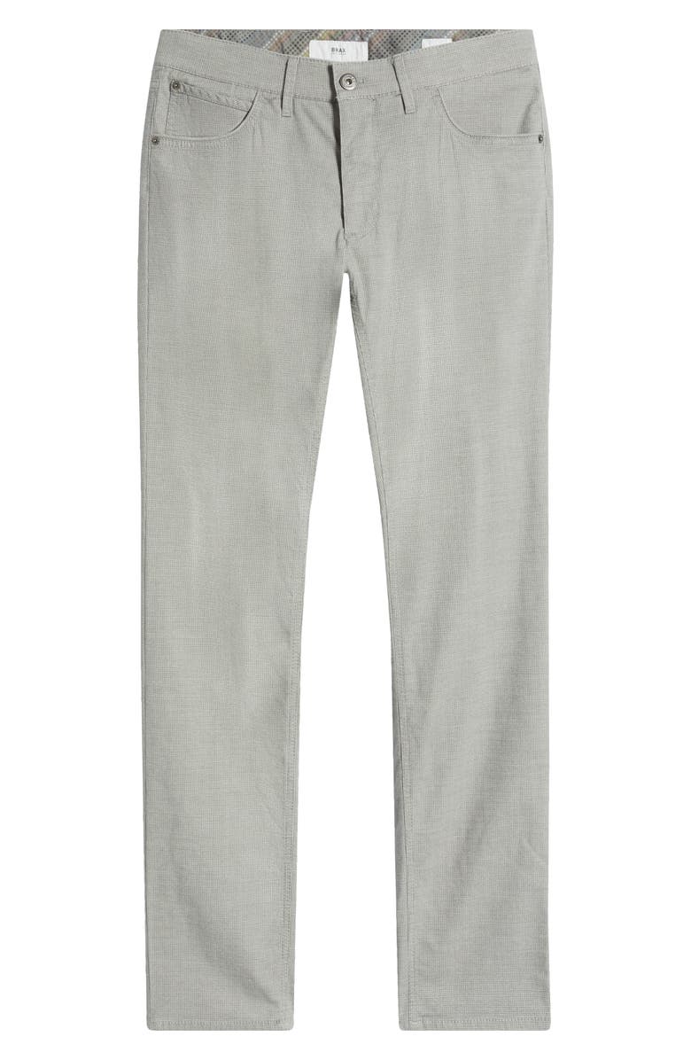 Brax Chuck Microcheck Modern Fit Stretch Pants, Alternate, color, Silver