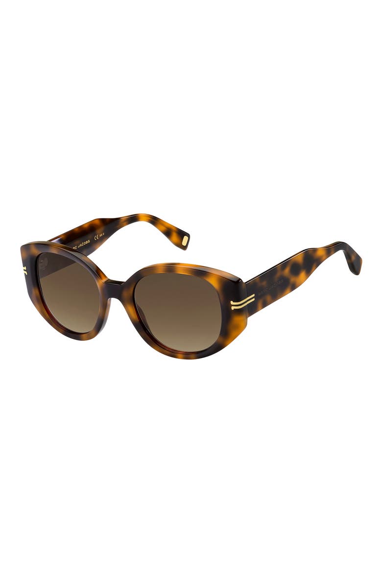 Round Sunglasses, Alternate, color, HAVANA/ BROWN GRADIENT