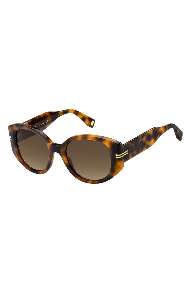 Marc Jacobs Round Sunglasses, Alternate, color, Havana/ Brown Gradient