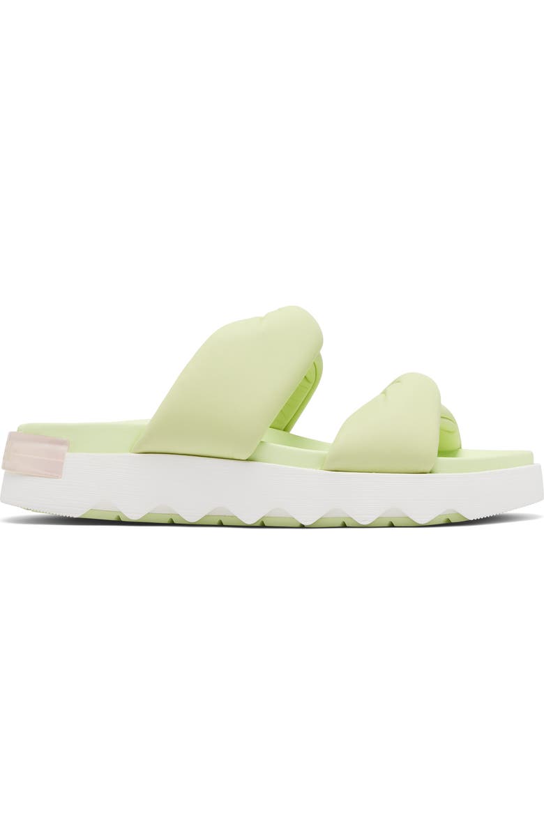 SOREL Viibe Twist Slide Sandal, Alternate, color, Luminous Lime/ Whitened Pink