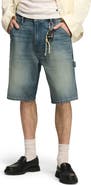 Lucky Brand Baggy Denim Utility Shorts