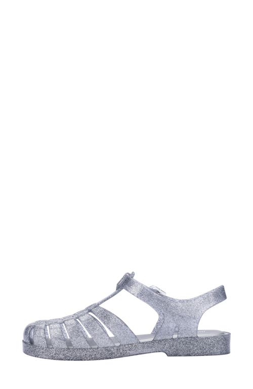 Melissa Possession Glitter Jelly Fisherman Sandal In Clear Glitter