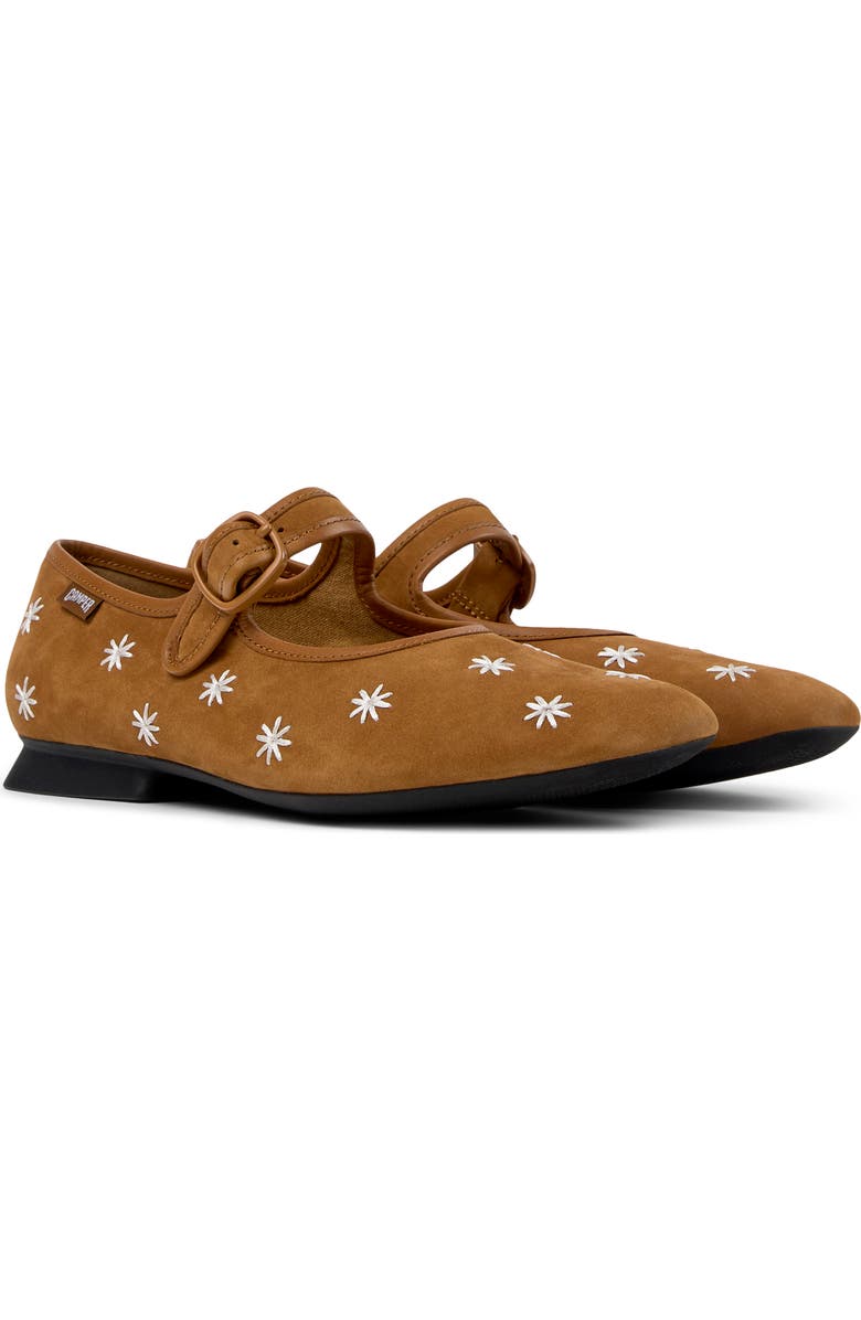 Camper Casi Myra Mary Jane Flat, Main, color, Medium Brown