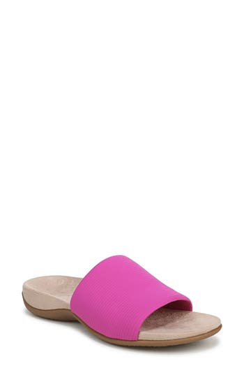 Vionic Renie Knit Slide Sandal In Pink