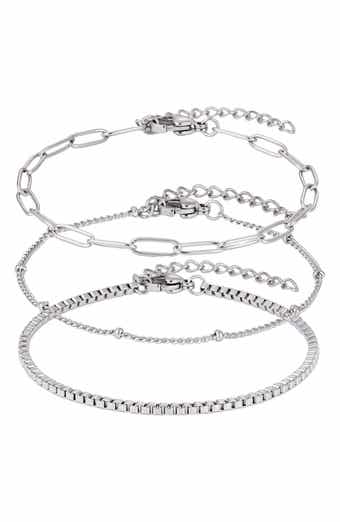 Adornia Set of 3 Stainless Steel Bracelets