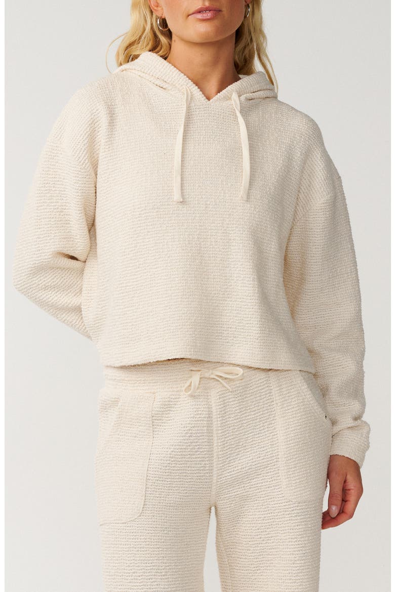Cala Nights Textured Hoodie, Main, color, NATURAL