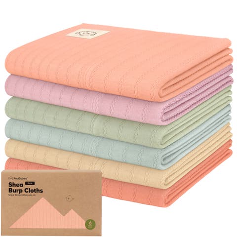 6-Pack Shea (Stria) Burp Cloths