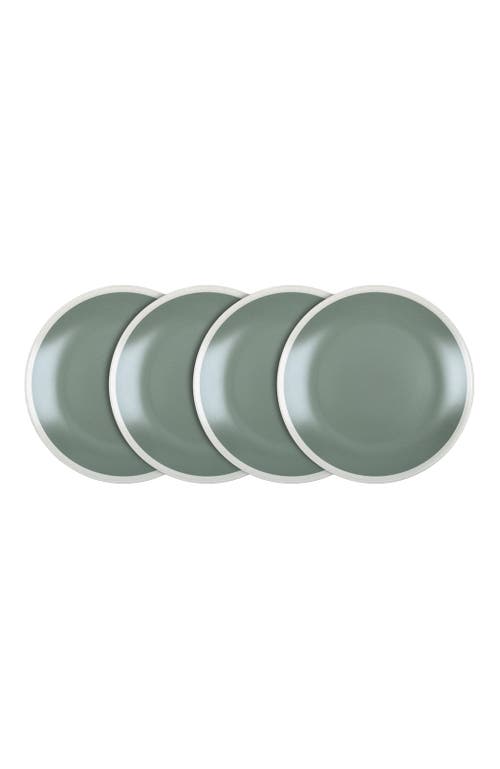 Stone Lain Serenity Stoneware 4-piece Dinner Plate Set In Green