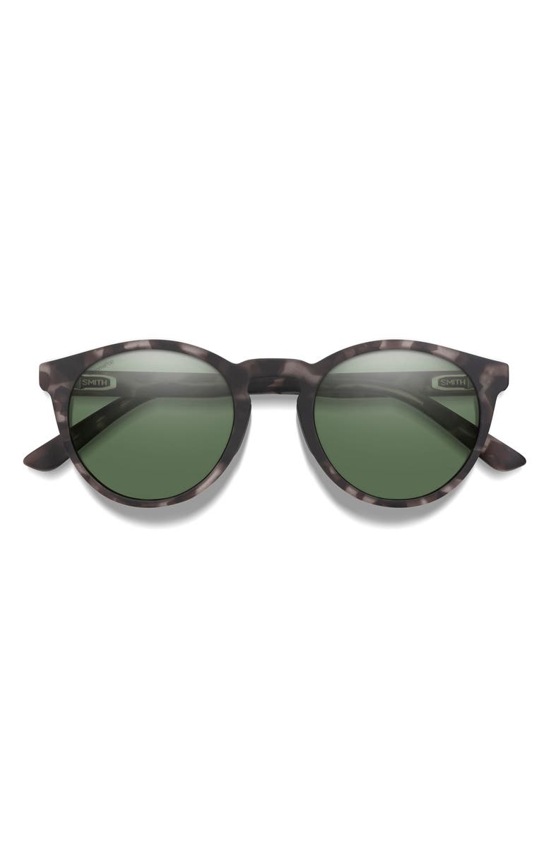 Smith Westward 54mm ChromaPop<sup>™</sup> Polarized Round Sunglasses, Main, color, Gray Tortoise / Gray Green