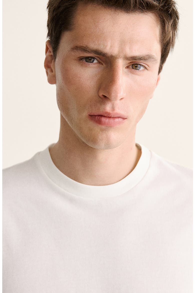 Slim Fit Cotton T-Shirt, Alternate, color, OFF WHITE