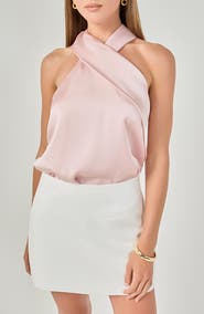 Endless Rose Satin Halter Top