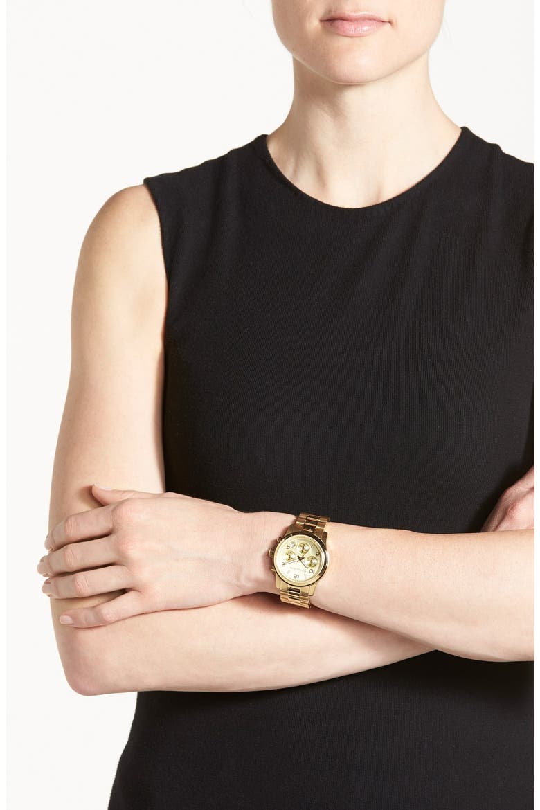 'Runway' Chronograph Watch, 38mm, Alternate, color, GOLD