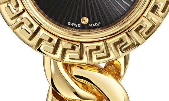 Женские часы Versace La Greca Stud Icon Two-Tone Bracelet Watch, 28mm — фото 4