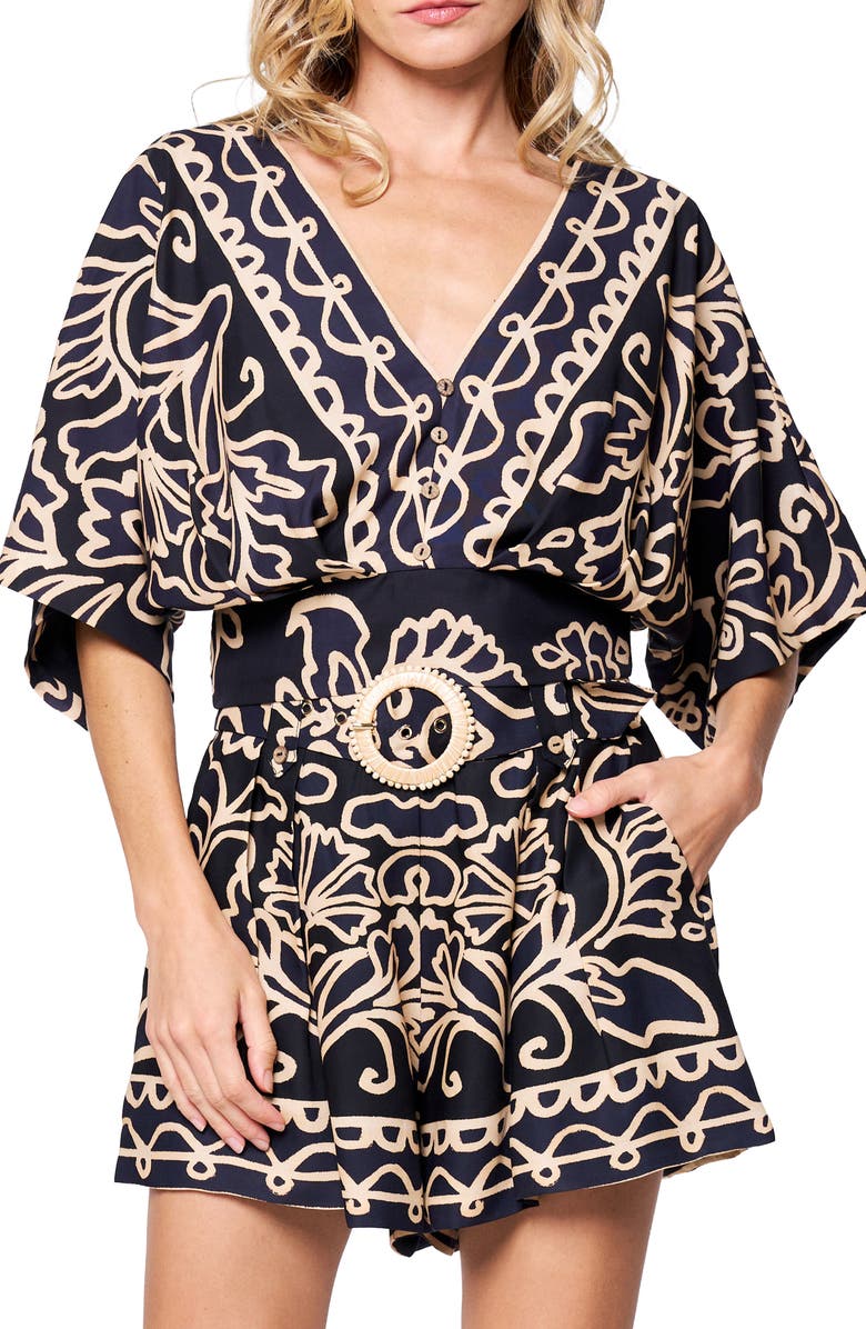 CIEBON Silva V-Neck Top, Main, color, Black