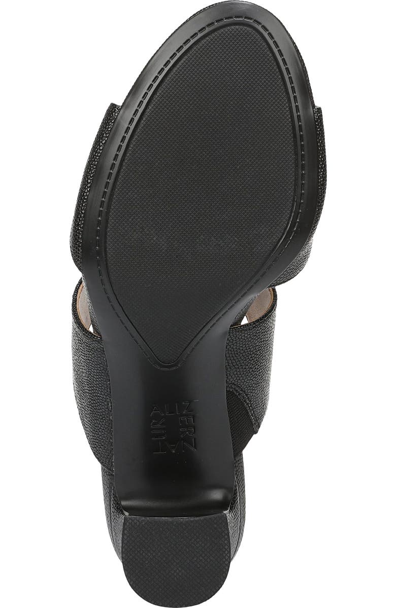 Naturalizer Nessa Slide Sandal, Alternate, color, Black Pebble Faux Leather