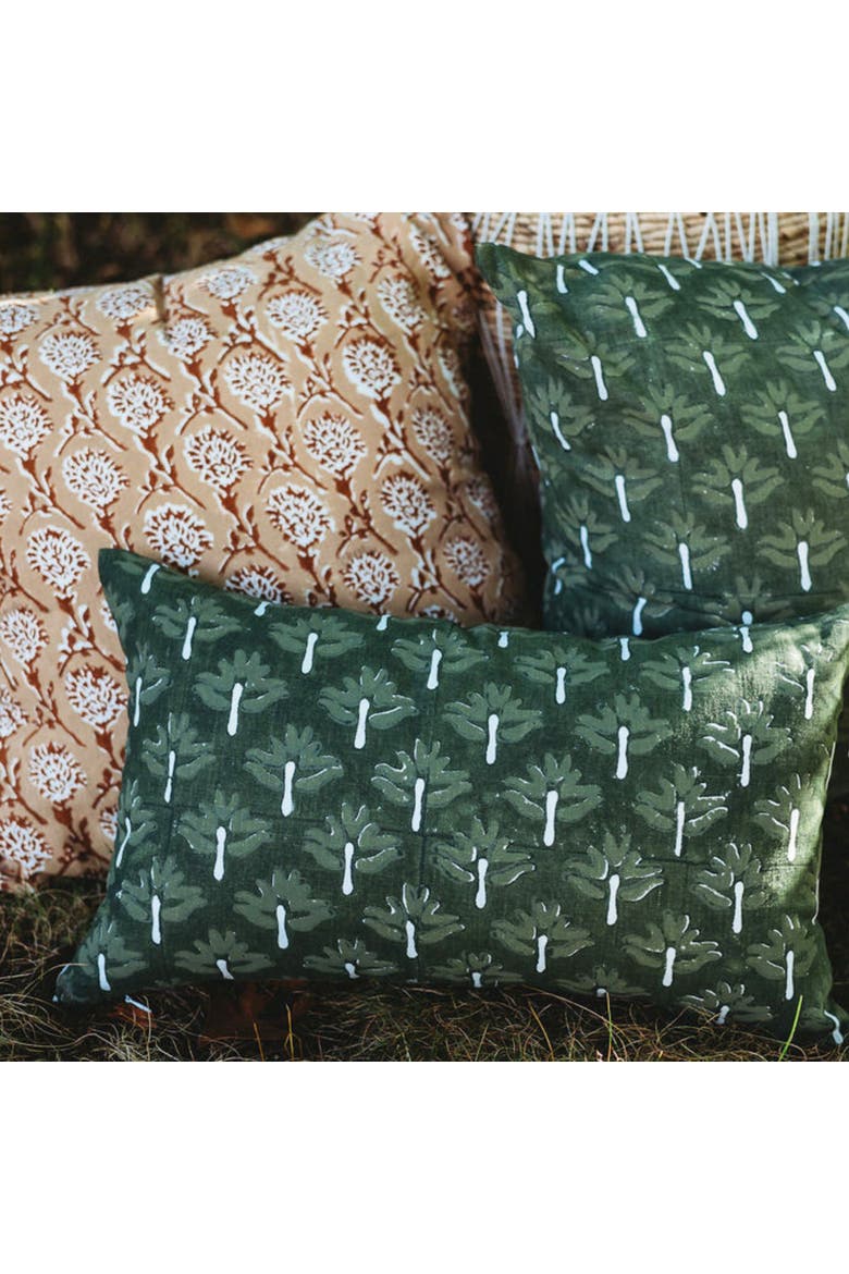 Zeenat Lumbar Throw Pillow Cover, Alternate, color, Chive