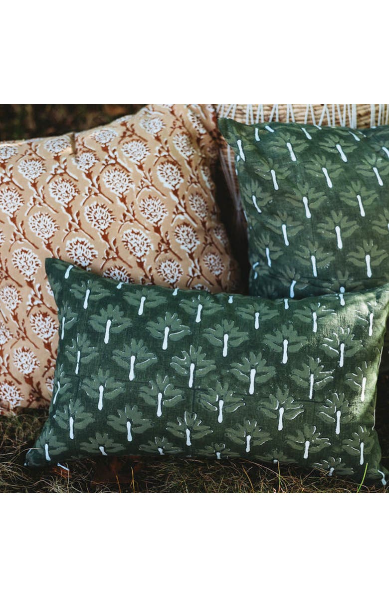 Banyan & Birch Zeenat Lumbar Throw Pillow Cover, Alternate, color, Chive