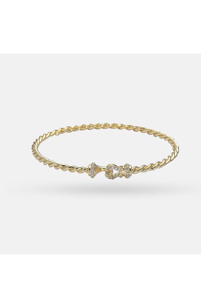 Ivy & Pearl Co. The Somerset Twist Bracelet, Main, color, Gold