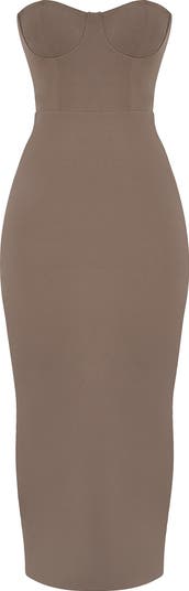 Lucia Strapless Corset Maxi Dress