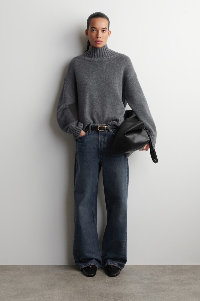 Facade Straight-Leg Jeans, Main, color, DUSTY BLUE