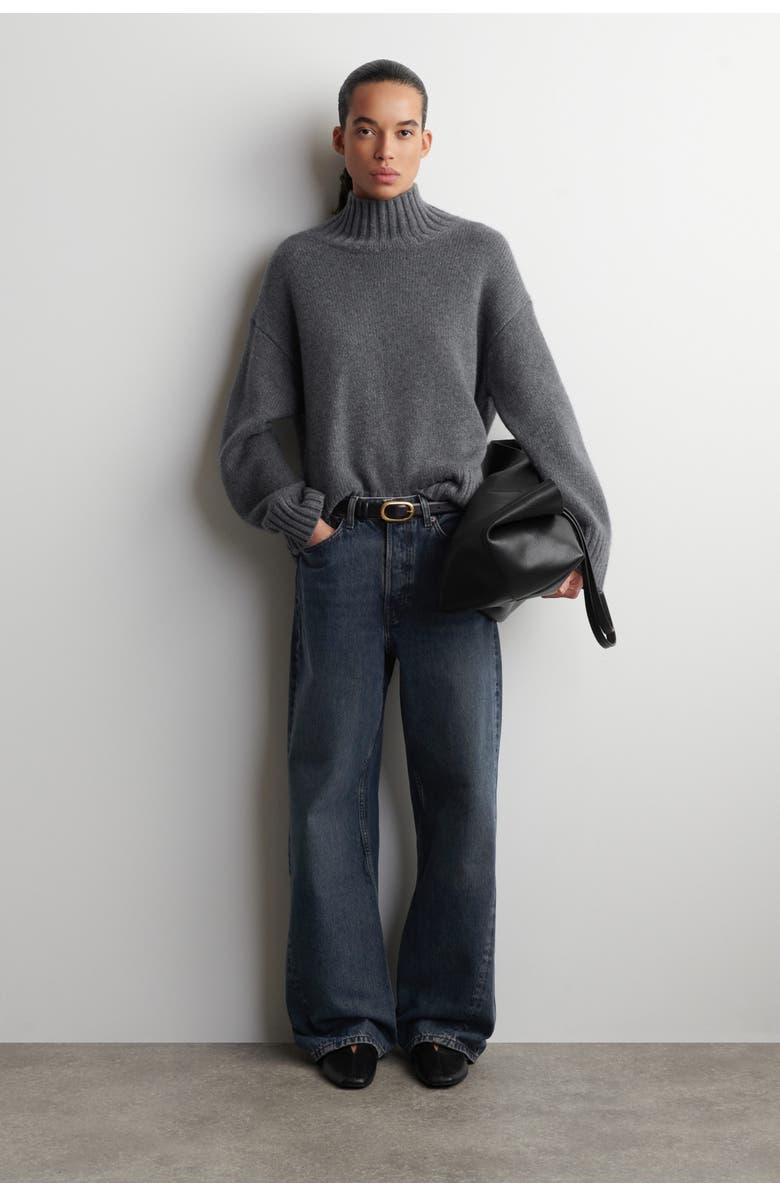 COS Facade Straight-Leg Jeans, Main, color, Dusty Blue