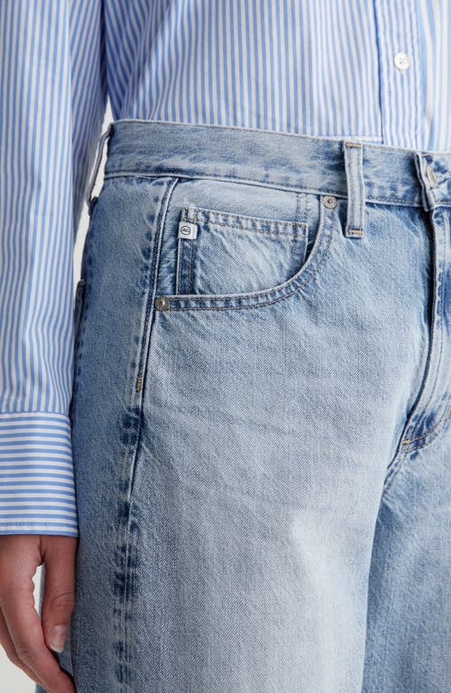 Ag Hattie High Waist Ankle Wide Barrel Leg Jeans In Intuition