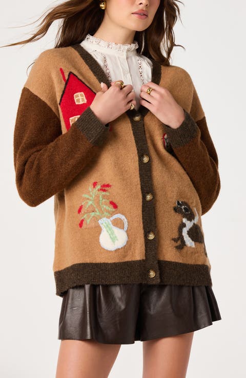 Rosalinda Intarsia Cardigan