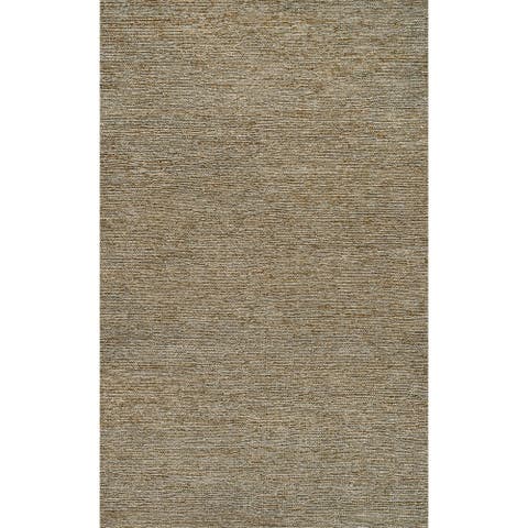 Griffin Rustic Farmhouse Woven Jute Solid Area Rug