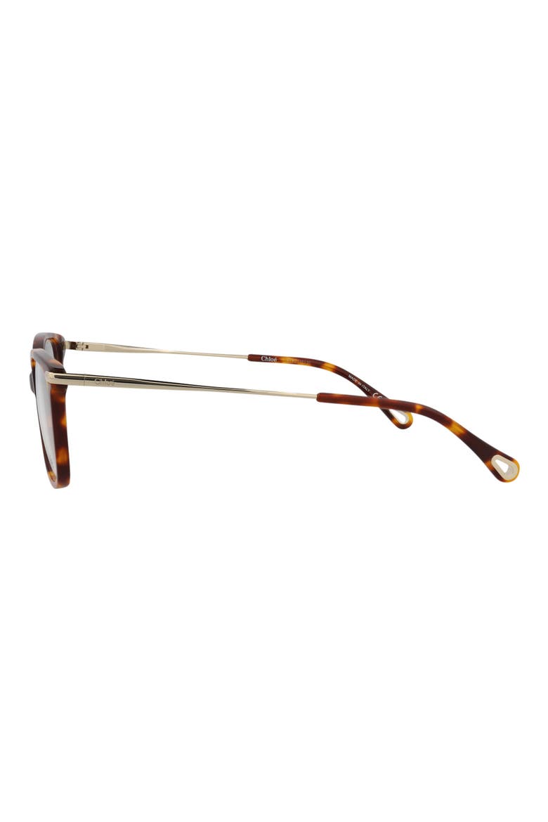 Core 51mm Square Optical Glasses, Alternate, color, HAVANA GOLD TRANSPARENT