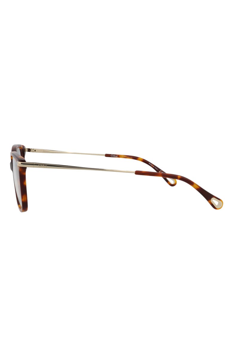 Chloé Core 51mm Square Optical Glasses, Alternate, color, 