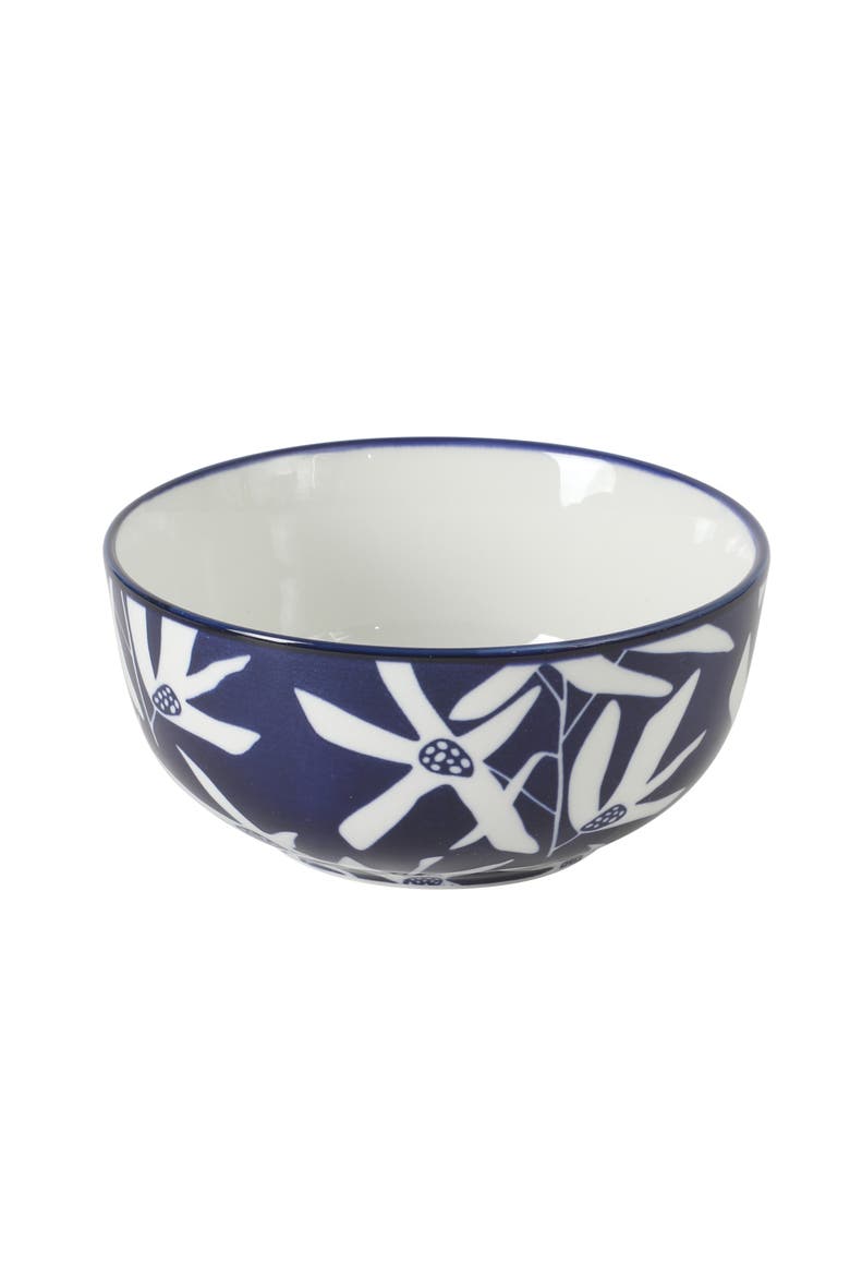Ivory Estate 4-Piece Reactive Glaze Porcelain Cereal Bowl Set, Alternate, color, Blue/White