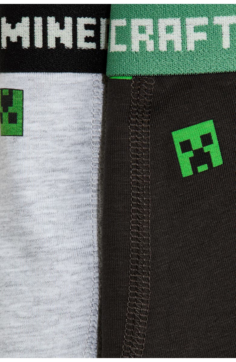 H&M 5-pack Trunks, Alternate, color, Black/Minecraft