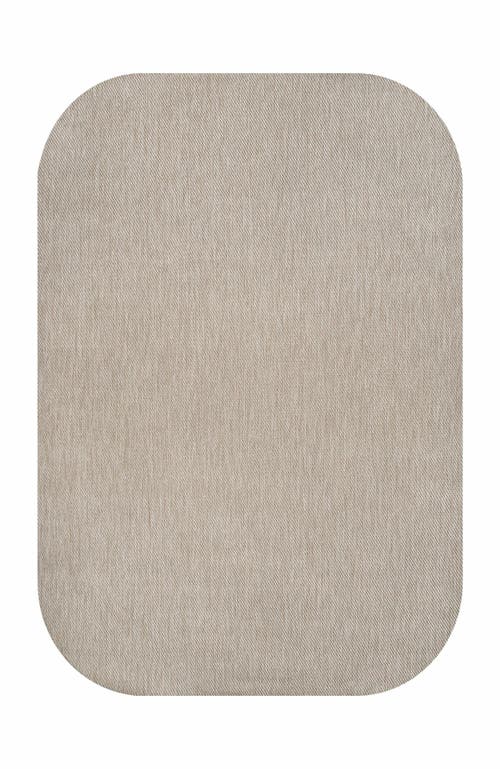 Jonathan Y Miles Modern Minimalist Radius Corner Solid Indoor/outdoor Shaped Area Rug