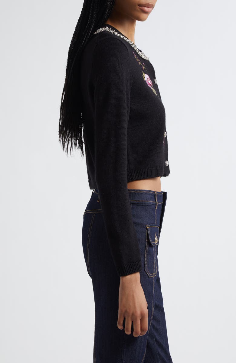 Cinq à Sept Isolde Floral Embroidered Cardigan, Alternate, color, 