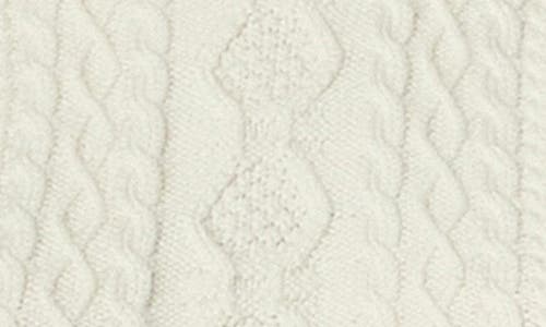 Endless Rose Ruffle Cable Stitch Sweater In Ivory