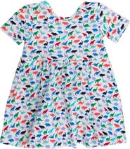 RuffleButts Knit Short Sleeve Twirl Dress