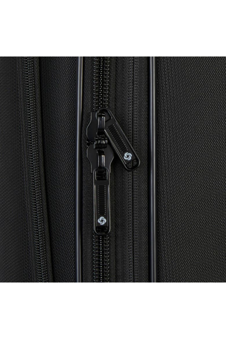 Ascella 4 Softside Expandable 25" Medium Checked Spinner Luggage, Alternate, color, Black