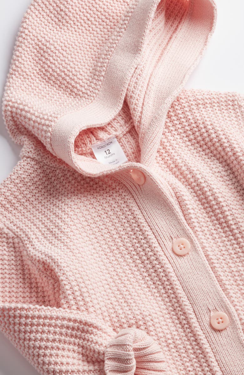Nordstrom Hooded Cotton Cardigan, Alternate, color,