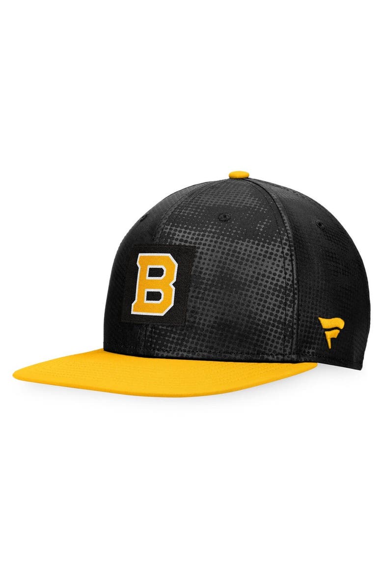 Men's Fanatics Branded Black/Gold Boston Bruins Authentic Pro Alternate Logo Snapback Hat, Alternate, color, Black