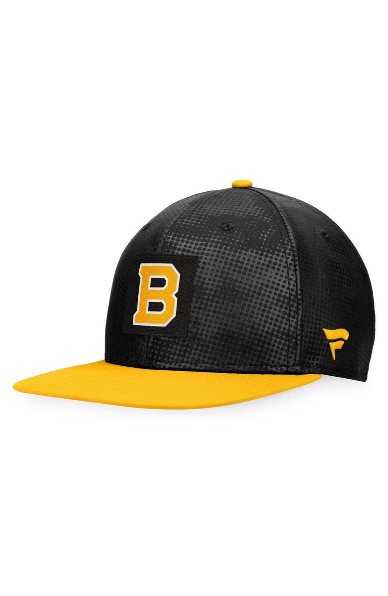 FANATICS Men's Fanatics Branded Black/Gold Boston Bruins Authentic Pro Alternate Logo Snapback Hat, Alternate, color, Black