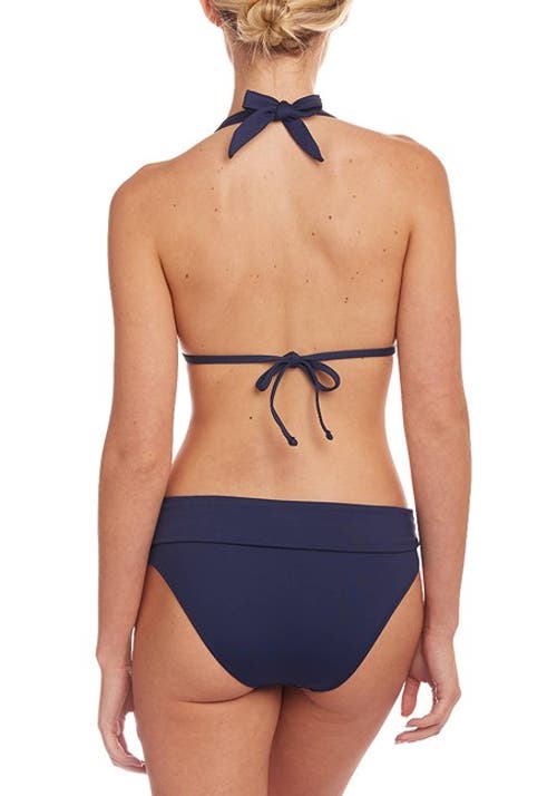 Lascana Fold Over Classic Bikini Bottom In Blue