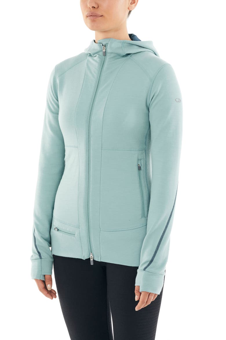 Quantum II Full Zip Hoodie, Alternate, color, HYDRO