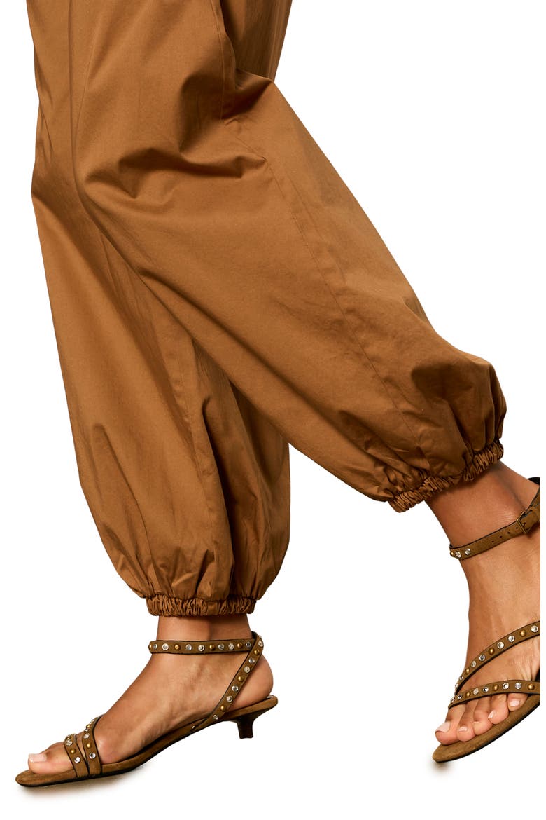 Float On Stretch Cotton Balloon Pants, Alternate, color, TOASTED COCONUT BROWN