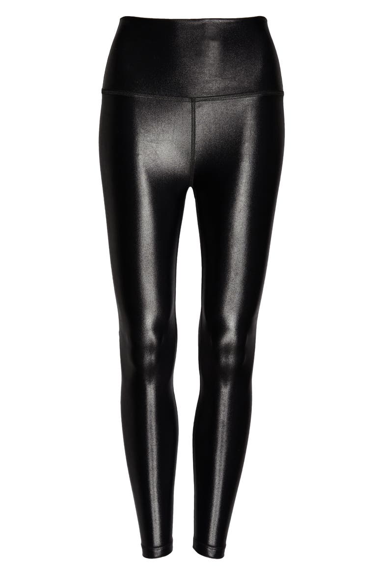 High Waisted Midi Legging, Alternate, color, BLACK