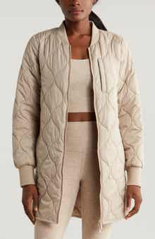 Zella Recycled Polyester Quilted Long Jacket