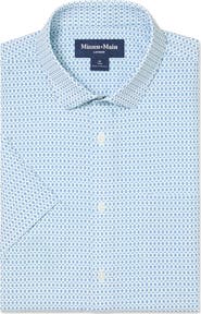 Mizzen+Main Leeward Trim Fit Skyline Multi Diamond Short Sleeve Button-Up Shirt