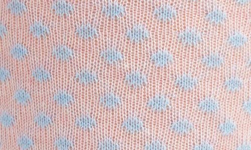 Nordstrom Dot Pattern Combed Cotton Blend Dress Socks In Pink