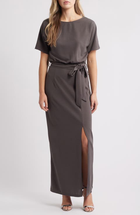 Leif Tie Waist Maxi Dress