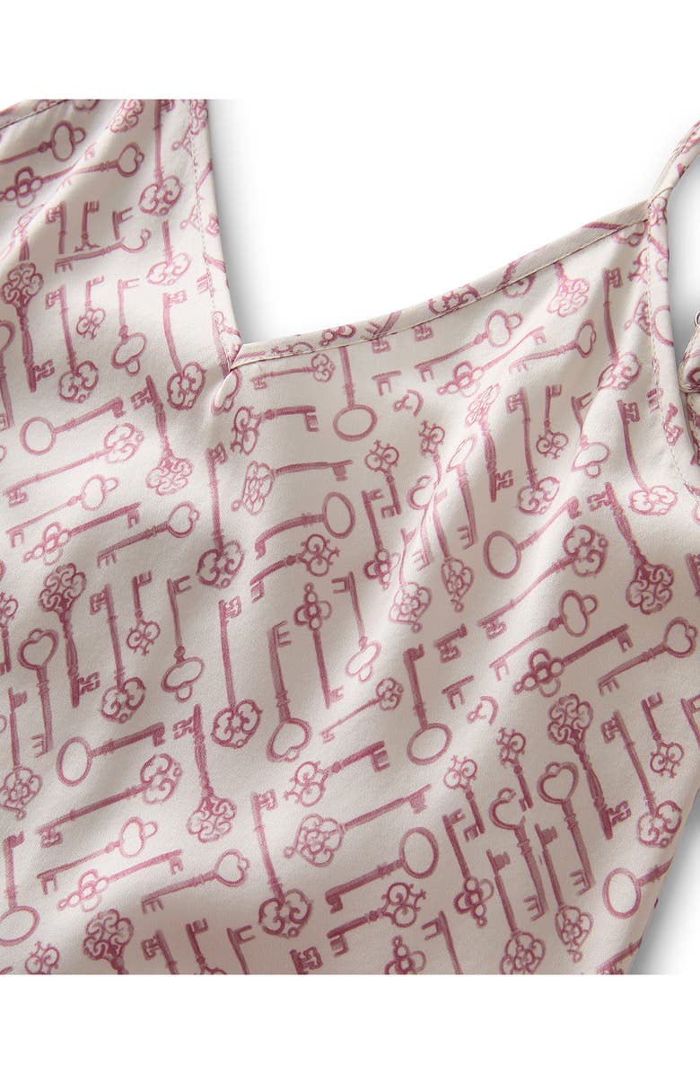 Petite Plume Silk Short Pajamas, Alternate, color, 