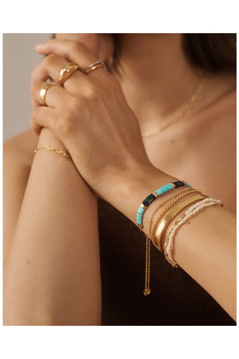 Delphi Friendship Bracelet, Alternate, color, 18CT GOLD VERMEIL/ SS